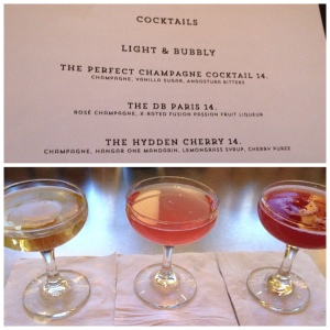 Best pre-birthday dinner drinks ever.  I will be trying these at home.