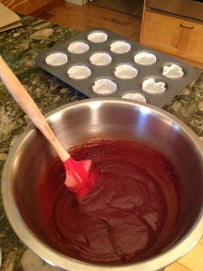 The color is surprisingly rich - and the batter very tasty!